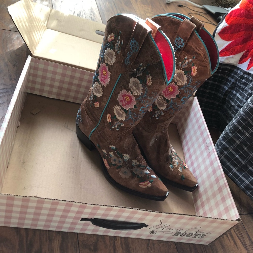 Texas leather Boots . Hand stitch - Picture 1 of 5